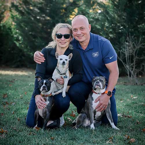 Ed and Olga, Owners of Nalset Electrical Services